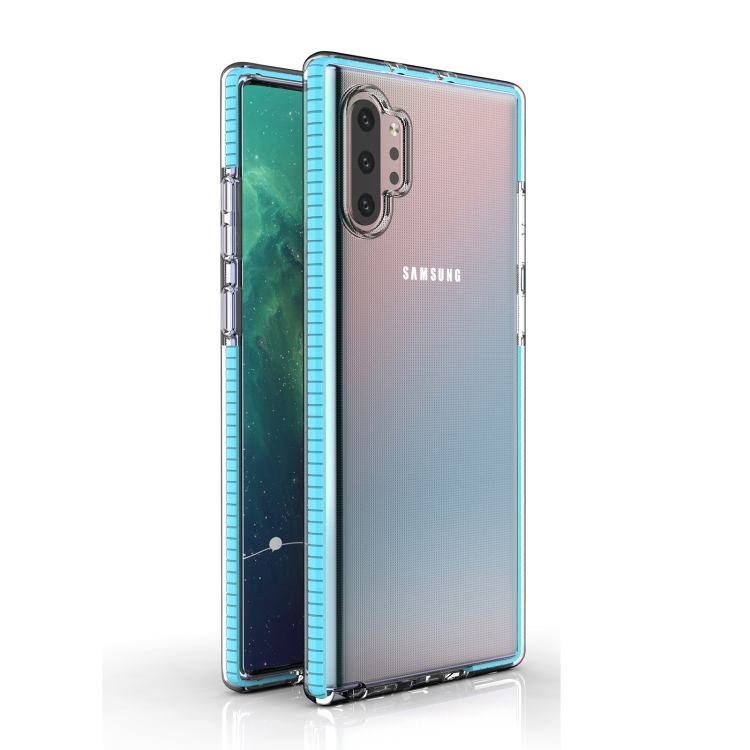

For Samsung Galaxy Note10+ TPU Double-color Shockproof Protective Case(Sky Blue)