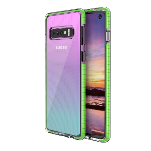 

For Samsung Galaxy S10 TPU Double-color Shockproof Protective Case(Fresh Green)