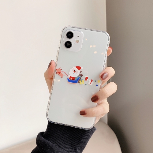 

Cute Christmas Cartoon Pattern TPU Protective Case For iPhone 12 mini(Santa Claus Gift)