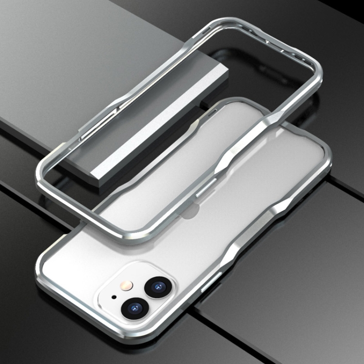 

Sharp Edge Magnetic Adsorption Shockproof Case For iPhone 12 mini(Silver)