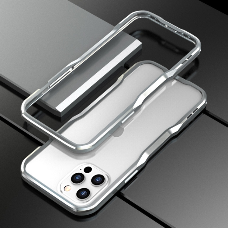 

Sharp Edge Magnetic Adsorption Shockproof Case For iPhone 12 Pro Max(Silver)
