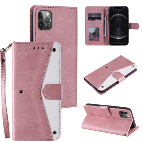 

Stitching Calf Texture Horizontal Flip Leather Case with Holder & Card Slots & Wallet For iPhone 12 mini(Rose Gold)