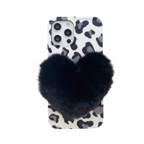 

Love Hairball Leopard Wave Soft Case For iPhone 12 mini(Black)