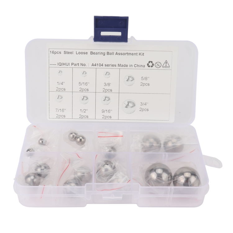 

16 PCS Car / Motorcycle 8 Specifications High Precision G25 Bearing Steel Ball