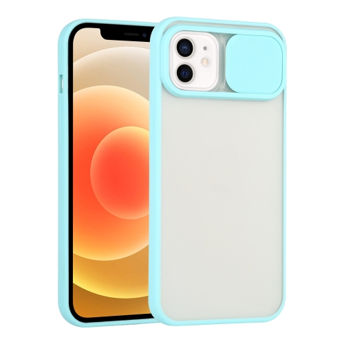 

Sliding Camera Cover Design TPU Protective Case For iPhone 12(Sky Blue)