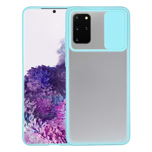 

For Samsung Galaxy S20 Plus Sliding Camera Cover Design TPU Protective Case(Sky Blue)