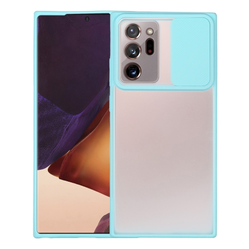 

For Samsung Galaxy Note20 Ultra Sliding Camera Cover Design TPU Protective Case(Sky Blue)