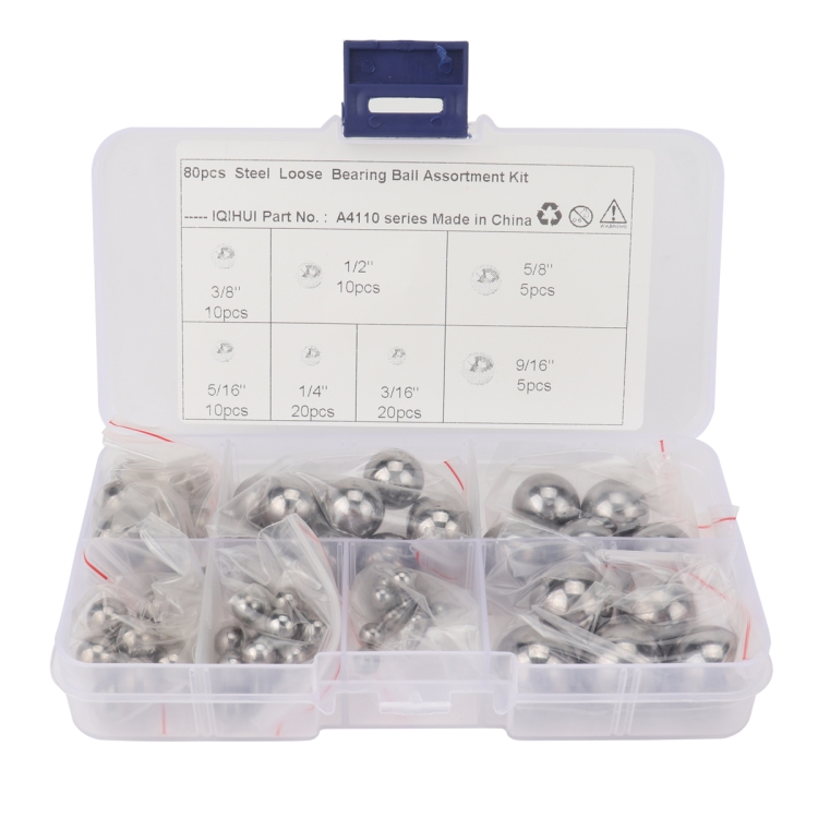 

80 PCS Car / Motorcycle 7 Specifications High Precision G25 Bearing Steel Ball