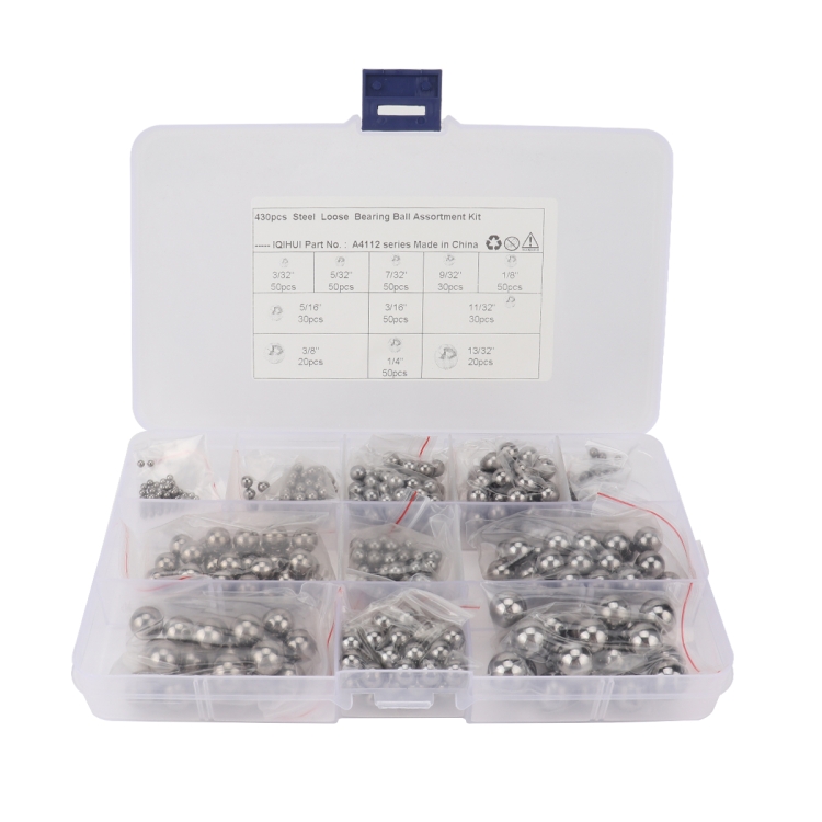

430 PCS Car / Motorcycle 11 Specifications High Precision G25 Bearing Steel Ball