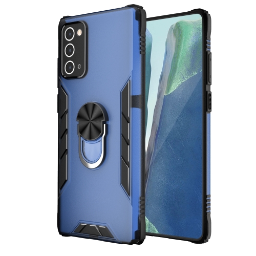 

For Samsung Galaxy Note20 Magnetic Frosted PC + Matte TPU Shockproof Case with Ring Holder(Classic Blue)