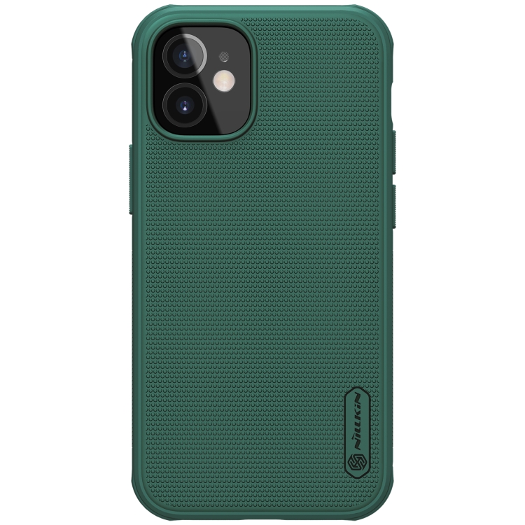 

NILLKIN Super Frosted Shield Pro PC + TPU Protective Case For iPhone 12 mini(Dark Green)