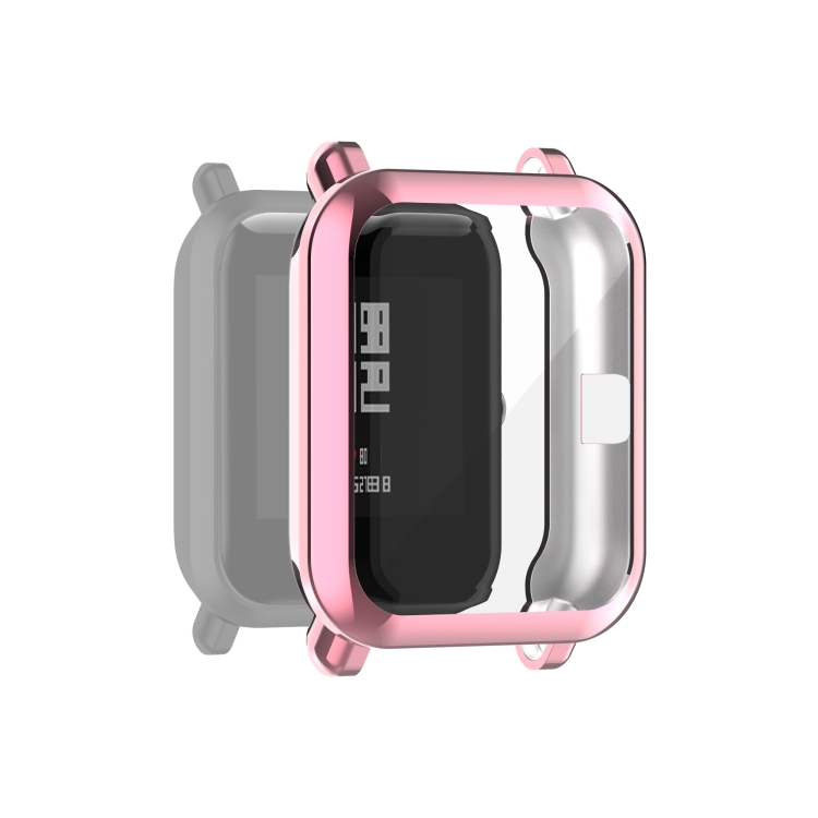 

For Amazfit Pop Full Coverage TPU Protective Case Cover(Pink)