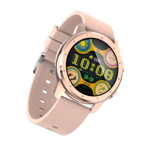 

MX11 1.28 inch IPS Color Screen IP68 Waterproof Smart Watch, Support Sleep Monitor / Heart Rate Monitor / Blood Pressure Monitoring, Style:Silicone Strap(Rose Gold)