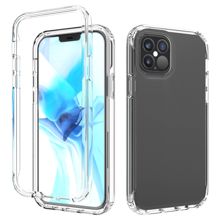 

Shockproof High Transparency Two-color Gradual Change PC+TPU Candy Colors Protective Case For iPhone 12 / 12 Pro(Transparent)