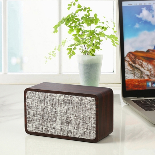 

Q2 Double Speaker Wooden Bluetooth Speaker(Walnut)