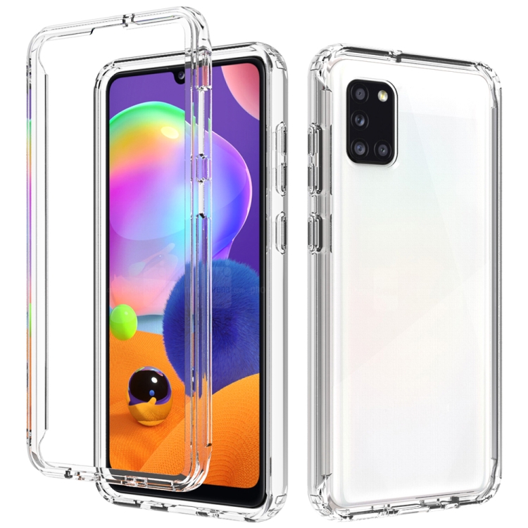 

For Samsung Galaxy A31 Shockproof High Transparency PC+TPU Candy Colors Protective Case