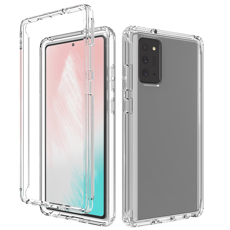 

For Samsung Galaxy Note20 Shockproof High Transparency PC+TPU Candy Colors Protective Case
