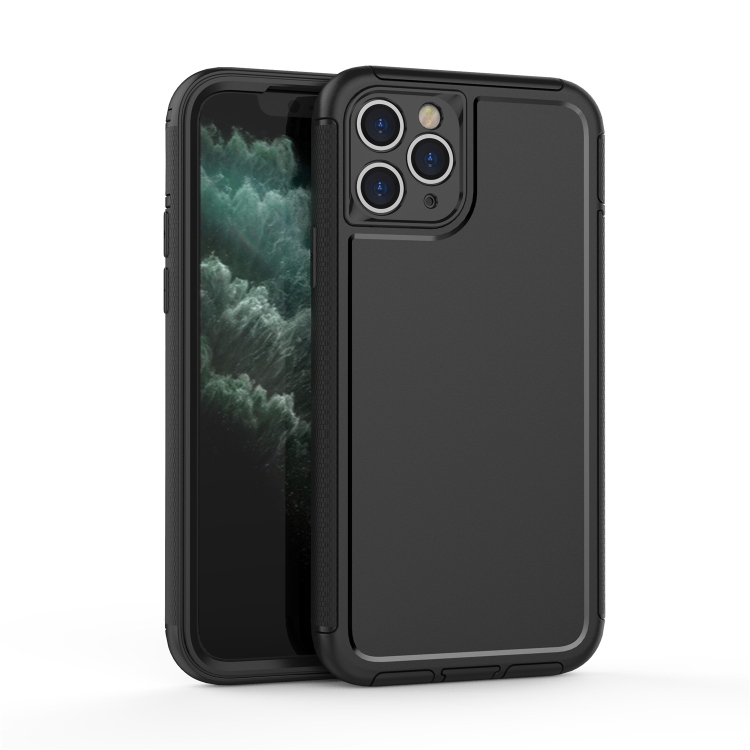 

360 All-inclusive Shockproof Precise Hole PC + TPU Protective Case For iPhone 11 Pro Max(Black)