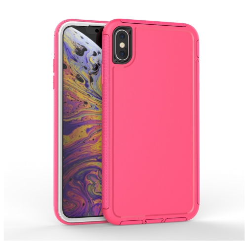 

360 All-inclusive Shockproof Precise Hole PC + TPU Protective Case For iPhone XS Max(Rose Red)