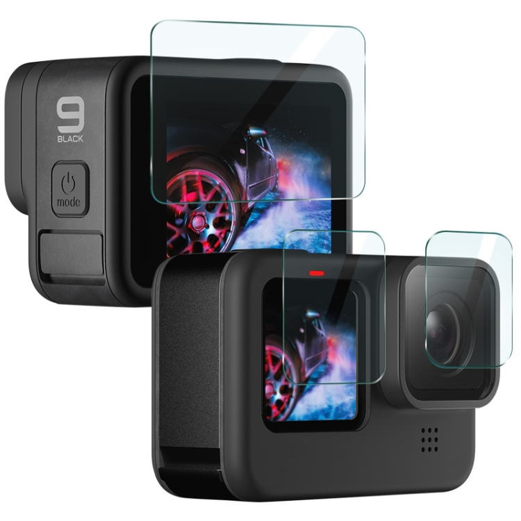 

For GoPro HERO9 IMAK 3 in 1 Camera Lens and Screen Tempered Glass Film