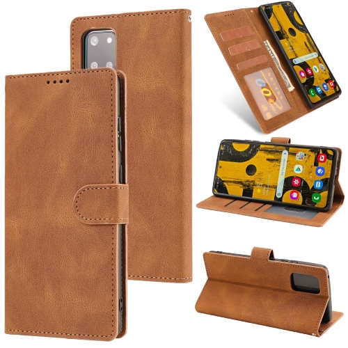 

For Samsung Galaxy A81 /Note10 Lite Fantasy Classic Skin-feel Calfskin Texture Magnetic Buckle Horizontal Flip PU Leather Case with Holder & Card Slot & Wallet(Brown)