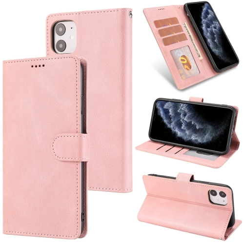 

Fantasy Classic Skin-feel Calfskin Texture Magnetic Buckle Horizontal Flip PU Leather Case with Holder & Card Slot & Wallet For iPhone 11 Pro Max(Rose Gold)