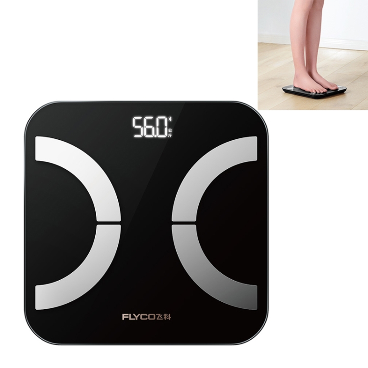 

Flyco FH7013 Body Electronic Smart Digital Weight Scales (Black)
