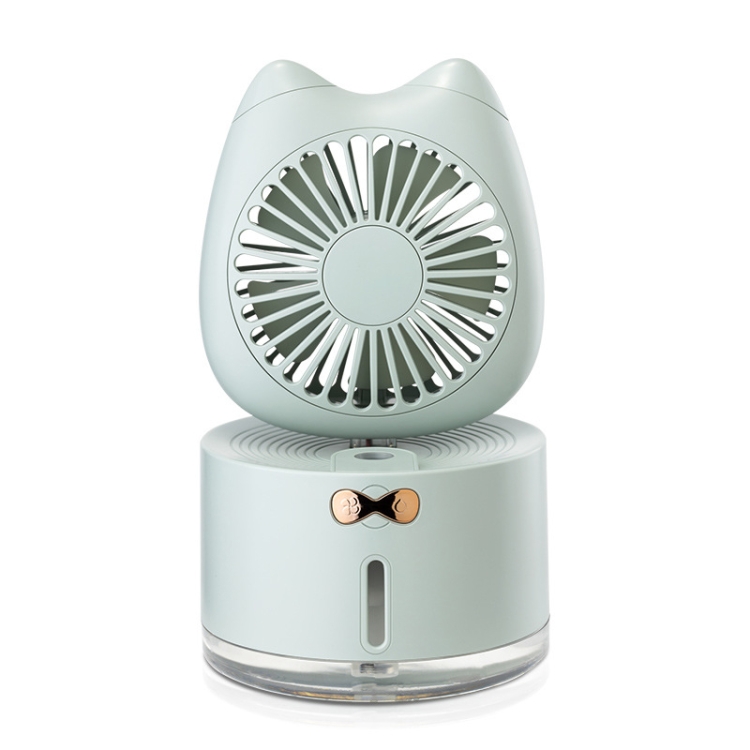 

BD-MM1 Cat Shape Household Desktop Rechargeable Spray Humidifier Fan (Green)