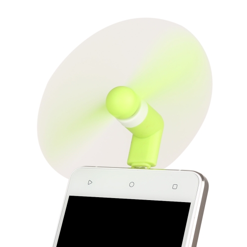 

Fashion Micro USB Port Mini Fan with Two Leaves, For Android Mobile Phone with OTG Function & Micro USB Port(Green)