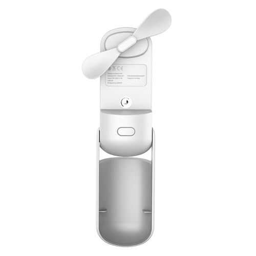 

QW-F11 Mini Foldable Handheld Desktop Spray Humidifying Electric Fan, with 3 Speed Control (White)