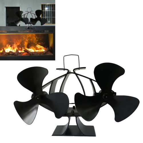 

6-Blade Aluminum Heat Powered Fireplace Stove Fan