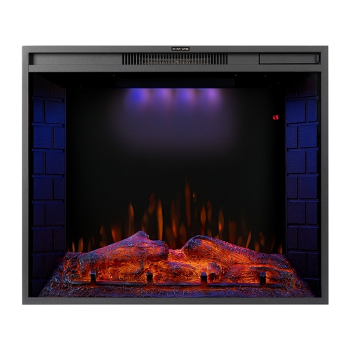 

[EU Warehouse] 750W / 1500W 30 inch In Wall Electric Fireplace with Three Kinds LED Lights & 5 Levels Flame Adjustment & Remote Control & Timing Function