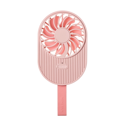 

LLD-17 0.7-1.2W Ice Cream Shape Portable 2 Speed Control USB Charging Handheld Fan with Lanyard (Pink)