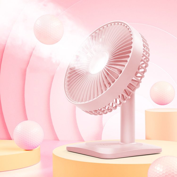 

N11 Adjustable USB Charging Mute Desktop Electric Fan, with 3 Speed Control (Pink)