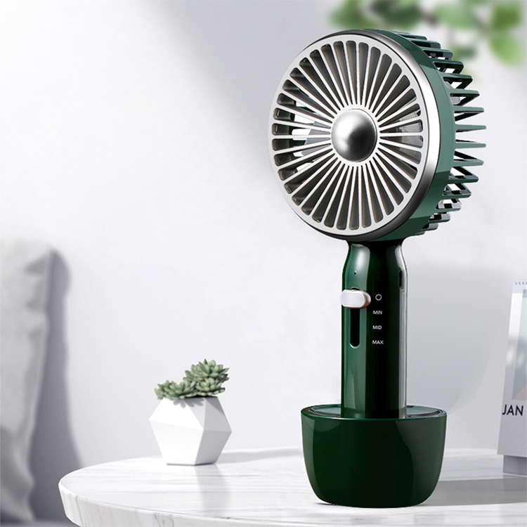 

WiWU F302(Y-200) Retro Portable Handheld USB Mini Fan with 3 Gears Wind Level(Dark Green)