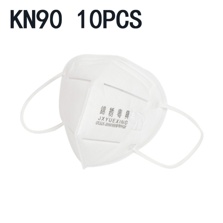 

10 PCS KN90 n90 Foldable Earloop Breathable Respirator Dustproof Protection Antiviral Anti-fog Doctor Nurse Face Mask(White)
