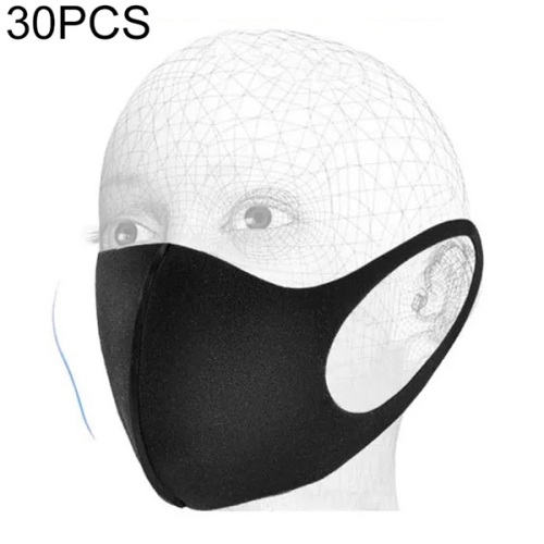 

30 PCS Dust-proof Breathable Wind-proof Fog-proof Disposable Mask(Black)