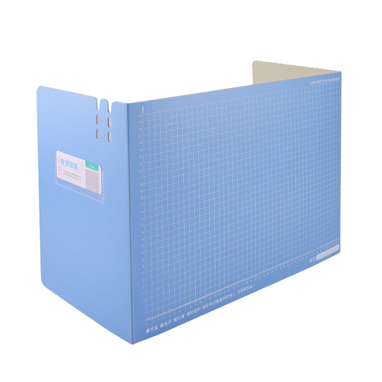 

Student Work Meal Desktop Anti-spray Baffle Isolation Protective Board, Size: S (Blue)