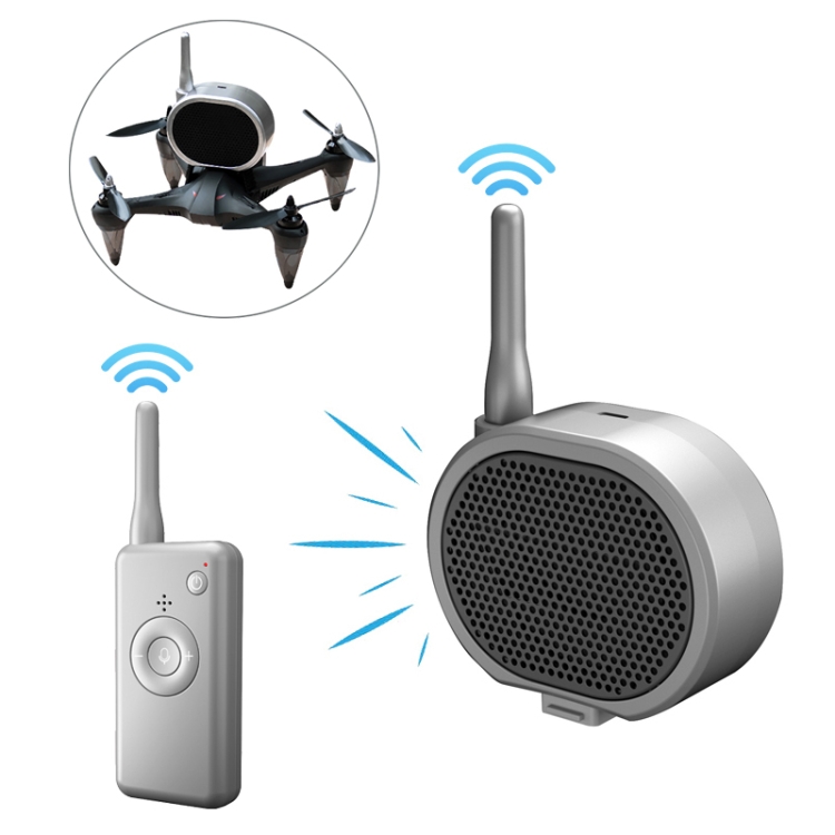 

Real Time Pager Portable Speaker Long-distance Interference Free Loudspeaker for Drone (Dark Gray)
