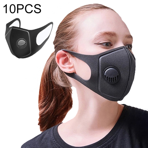 

10 PCS Dust-proof Breathable Wind-proof Fog-proof Disposable Mask with Breath-Valve Filter