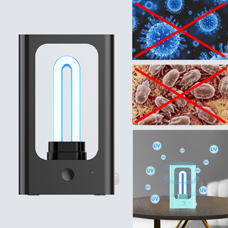 

Intelligent Human Induction Portable UVC Sterilizer LED Light Underwear Disinfection Stick Lamp (Black)