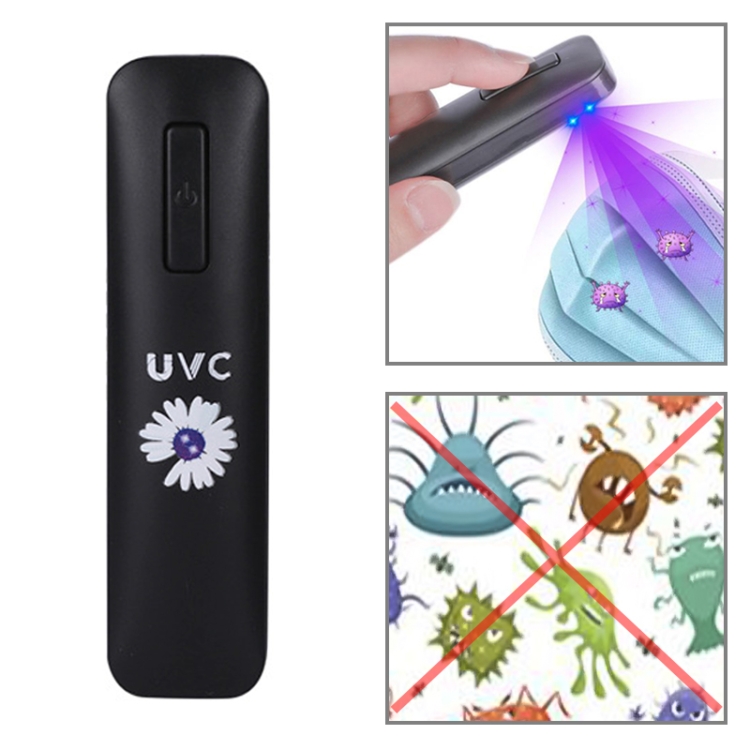 

UVC Handheld Portable Ultraviolet Disinfection Lamp Daisy (Black)