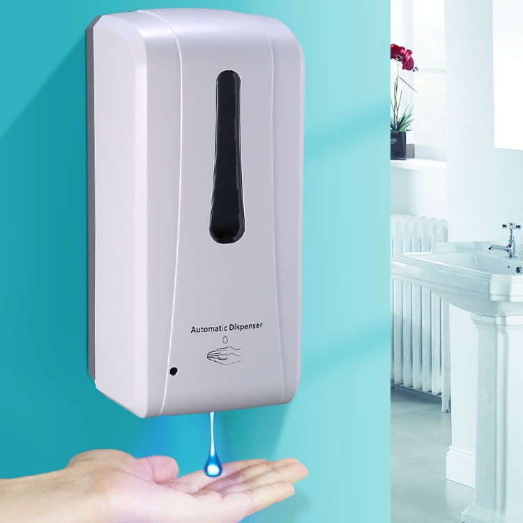 

N2001 1000ml Wall-mounted Drip Induction Hand Sanitizer Soap Dispenser with Safety Lock