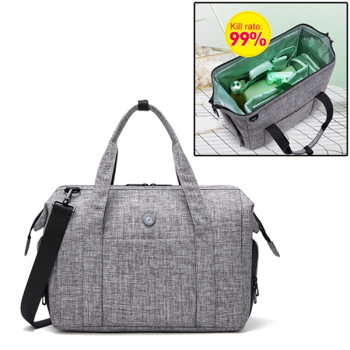 

Sterilization Travel Bag Large Capacity Ozone Disinfection Fitness Bag Can Be Carried (Grey)