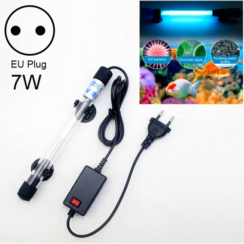 

2 PCS 220V 7W UV Ultraviolet Algae Disinfection Fish Tank Lamp, EU Plug