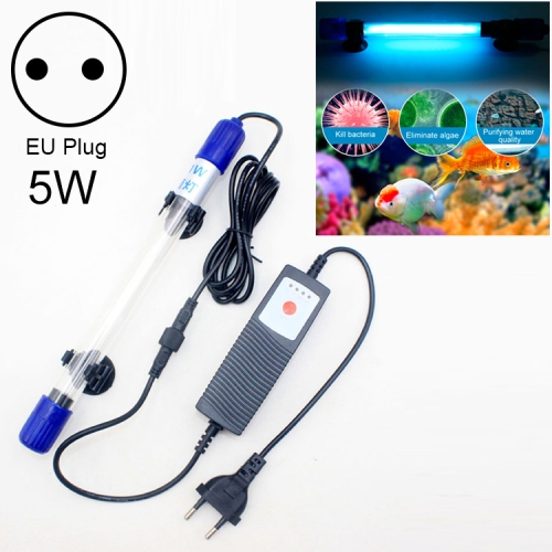 

2 PCS 220V 5W UV Ultraviolet Algae Disinfection Fish Tank Lamp, Regular Payment, EU Plug