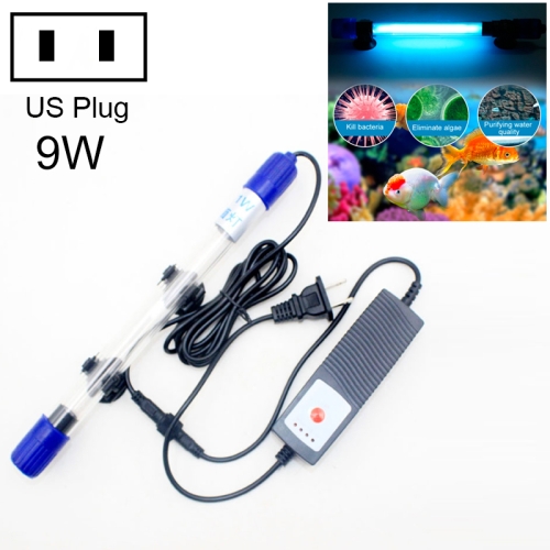 

2 PCS 110V 9W UV Ultraviolet Algae Disinfection Fish Tank Lamp, Regular Payment, US Plug