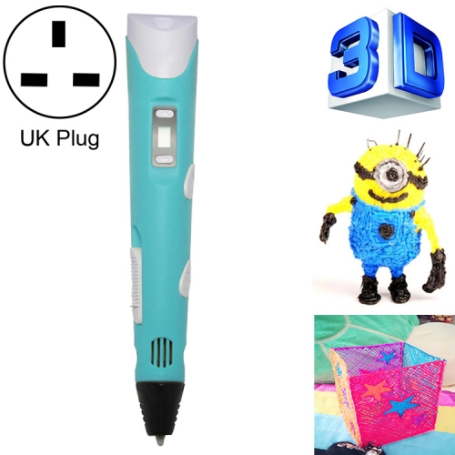 

Hand-held 3D Printing Pen, UK Plug (Blue)