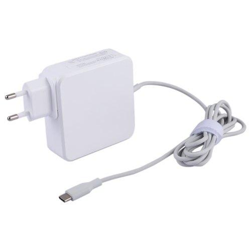 

87W USB-C / Type-C Power Adapter Portable Charger with 1.8m Charging Cable, EU Plug (White)