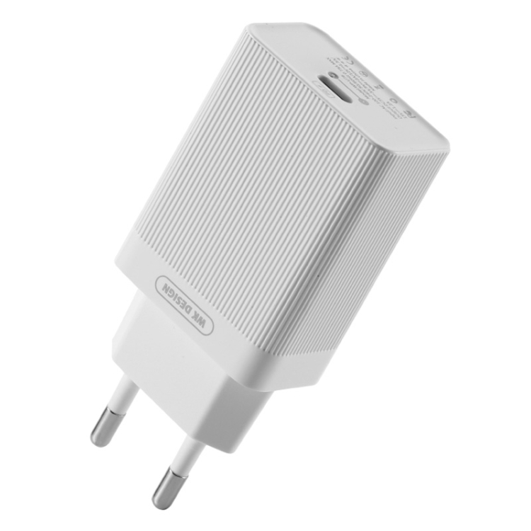

WK WP-U76 Lochon Series 18W PD Single Port Quick Charging Travel Charger Power Adapter, EU Plug
